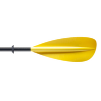 Thumbnail for Bending Branches Sunrise Glass 2‑Piece Kayak Paddle — Yellow Right Blade flipped