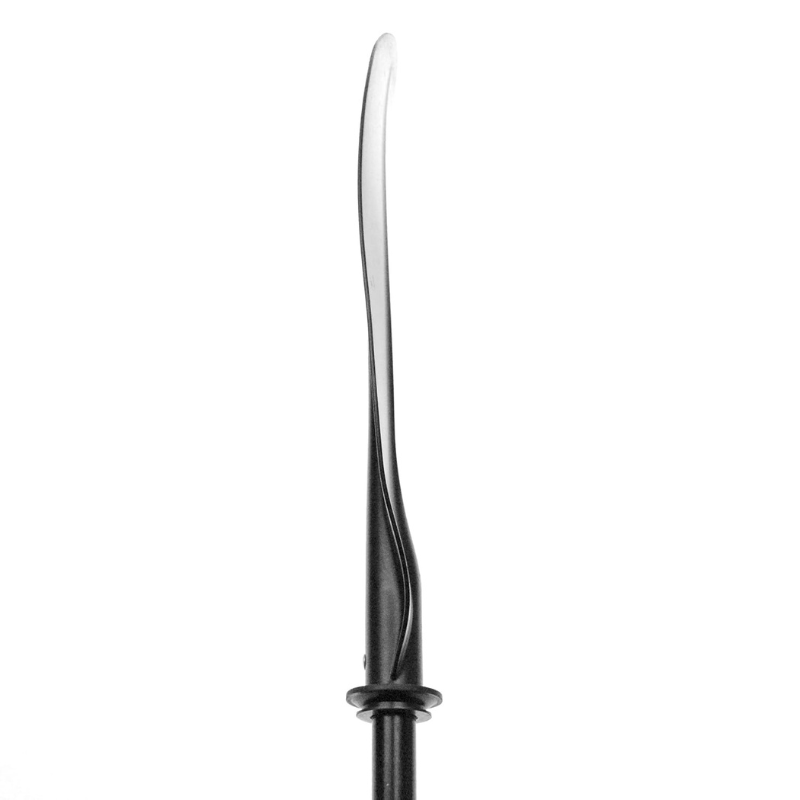 Blade of Shoreline Marine 96" Rounded Kayak Paddle Black Tilted
