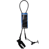 Thumbnail for Block Surf Straight Wrist Bodyboard Leash - Black