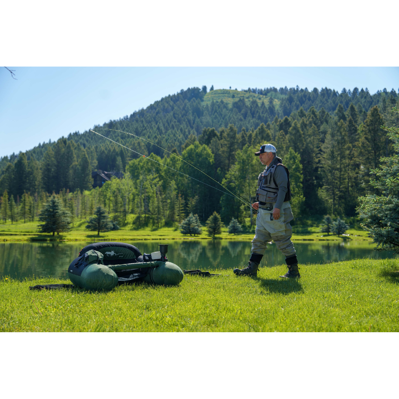 Caddis Sports Nevada 46"x42" Float Tube Green Inflatable Fishing Boat 