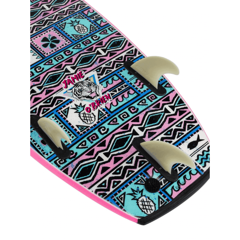 Catch Surf Odysea 54" Special Tri JOB PRO Surfboard - Hot Pink Bottom View