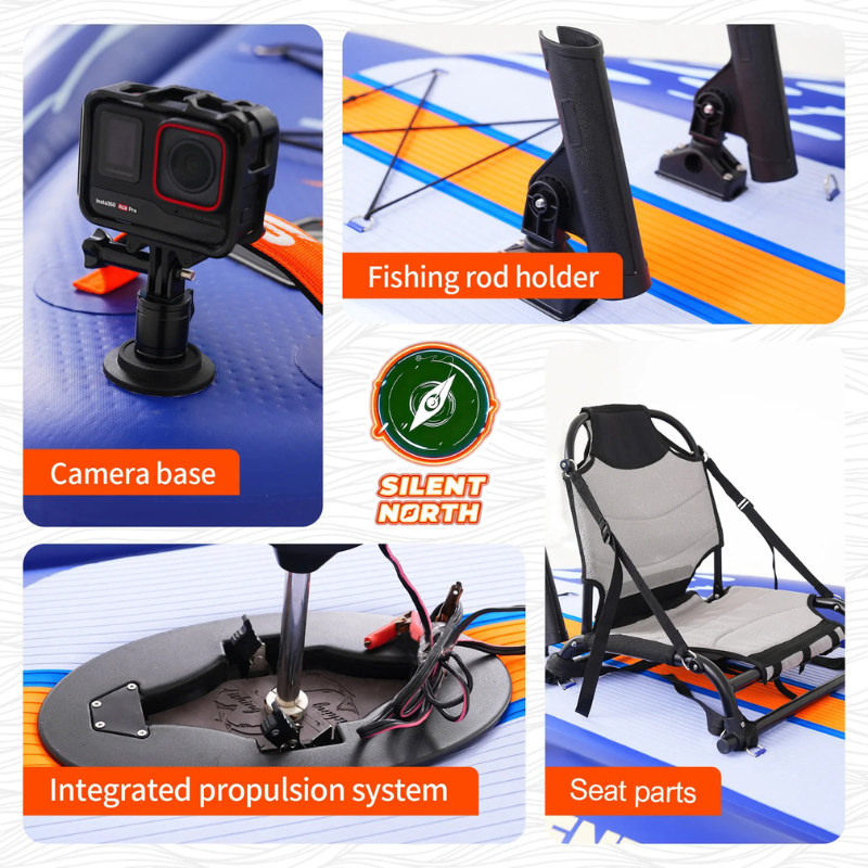Close Up Photos of Funwater DualCast Plus 11' Inflatable SUP-YAK Fishing Kaya