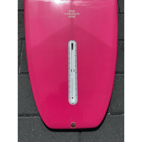Thumbnail for Closeup of a Surfboard Trading Co. Chosen One Noserider Surfboard – Hot Pink | High-Performance Longboard Bottom