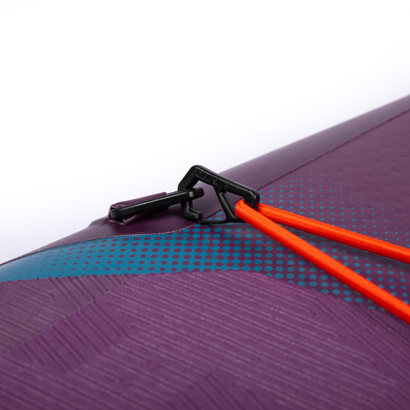 Closeup view of Jobe Aero Yarra 10’6” Inflatable Paddle Board iSUP Purple