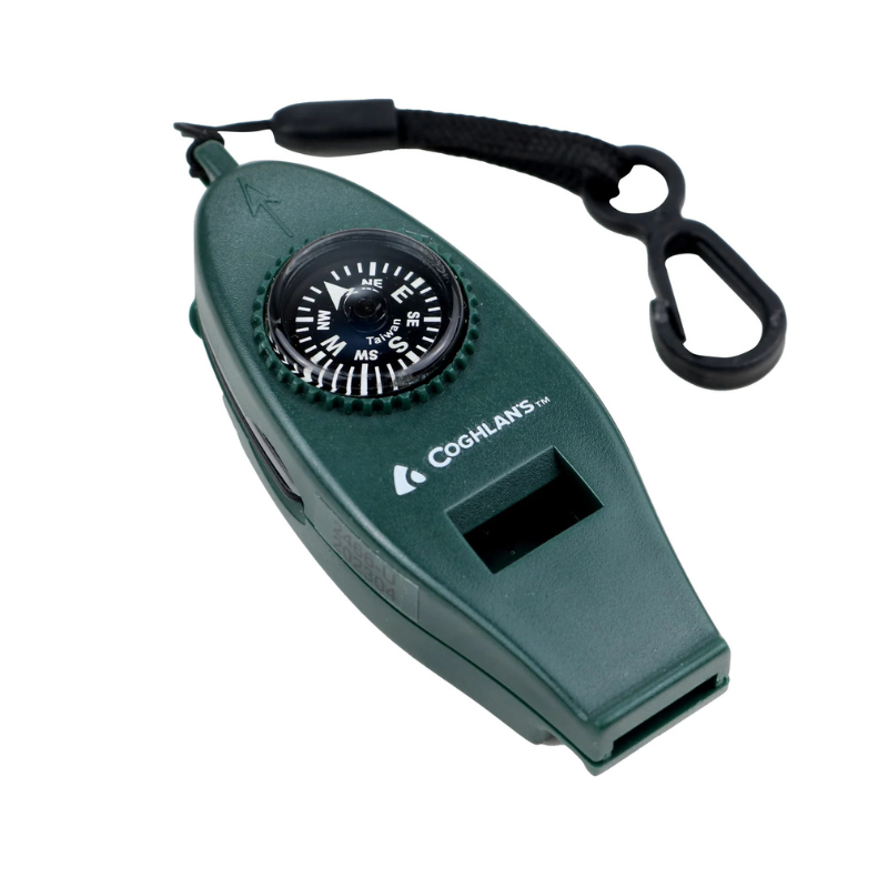 Coghlan's Six Function Whistle/Compass/Thermometer Multi-Tool - Green