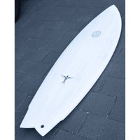 Thumbnail for Deck of Surfboard Trading Co. Swallow Fish Carbon Bomb Proof Tech Surfboard High-Performance Shortboard