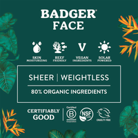 Thumbnail for Features of Badger SPF30 1.7 oz Face Mineral Sunscreen