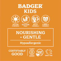Thumbnail for Features of Badger SPF 35 Kids 0.65 oz Mineral Sunscreen Face Stick
