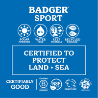 Thumbnail for Features of Badger SPF40 2.9 oz  Sport Mineral Sunscreen Cream
