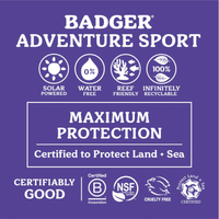 Thumbnail for Features of Badger 2.4 oz  SPF 50 Adventure Mineral Sunscreen Tin