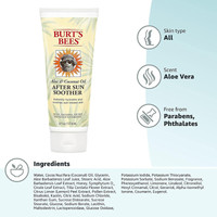 Thumbnail for Features of Burt’s Bees 6 oz Aloe & Coconut Oil After Sun Soother Lotion