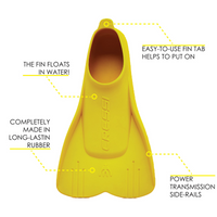 Thumbnail for Features of Cressi Mini Light Yellow Kids Swimming Fins for Diving And Snorkeling 