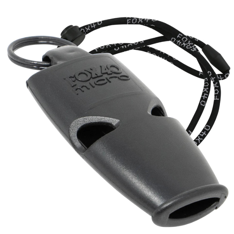 Fox 40 Pealess Micro Safety Whistle black