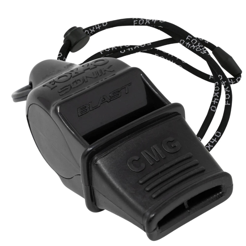 Fox 40 Sonik Blast CMG Whistle Black