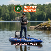 Thumbnail for Funwater DualCast Plus 11' Inflatable Fishing Kayak | Motor-Ready SUP-Yak Lifestyle Photo