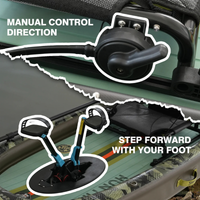 Thumbnail for Funwater Malolo Pro 12' Inflatable SUP-Yak Fishing Kayak - Paddle-Drive Propulsion System
