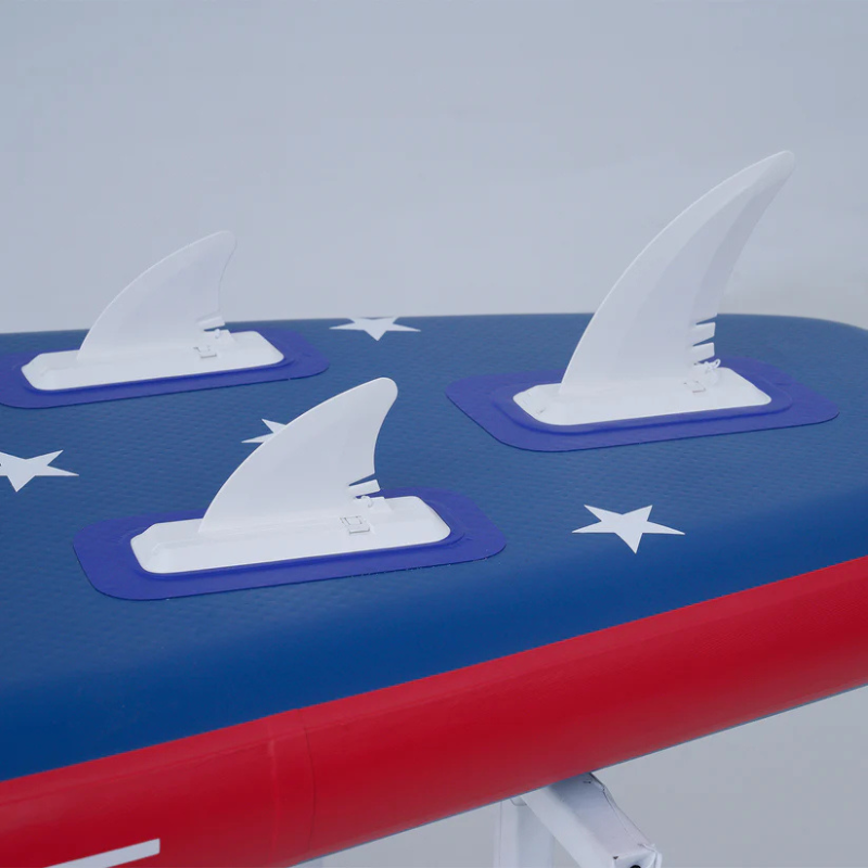 Funwater Nawakar 11' American Flag All-Around Inflatable Paddle Board SUP Fins