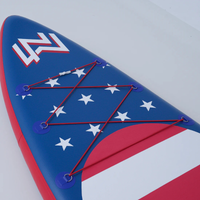 Thumbnail for Funwater Nawakar 11' American Flag Inflatable All-Around SUP