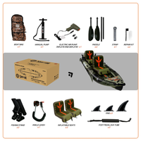 Thumbnail for Funwater Silent North Bonito 12’6” Inflatable Tandem Fishing Kayak All included accessories