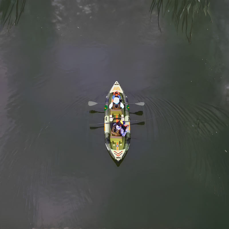 Funwater Silent North Bonito 12’6” Inflatable Tandem Fishing Kayak lifestyle Photo
