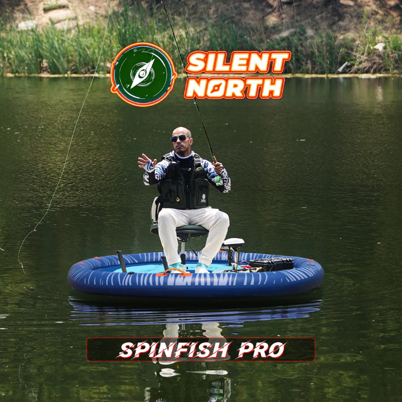 Funwater SpinFish Pro 360° Inflatable Floating Fishing Boat Lifestyle Image