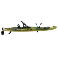 Thumbnail for Funwater Trevally 12' Inflatable SUP-Yak Hybrid Fishing Kayak Package with Paddle Drive System