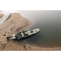 Thumbnail for Funwater Trevally 12' Inflatable SUP-Yak Hybrid Fishing Kayak with Paddle Drive - Lifestyle Photo