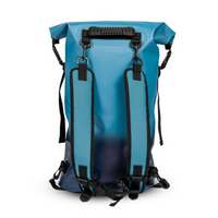 Thumbnail for Jobe 30L Waterproof PVC Roll‑Top Dry Bag – Sky Blue Back