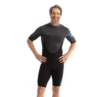 Thumbnail for Jobe Perth 3/2mm Shorty Back Zip Wetsuit Men - Graphite Gray