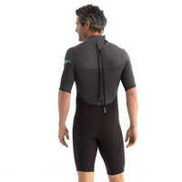 Thumbnail for Jobe Perth 3/2mm Shorty Back Zip Wetsuit Men - Graphite Gray back
