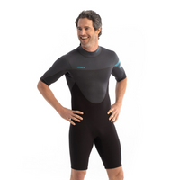 Thumbnail for Jobe Perth 3/2mm Shorty Back Zip Wetsuit Men Graphite Gray
