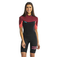 Thumbnail for Jobe Sofia 3/2mm Back Zip Shorty Wetsuit Women - Rose Pink