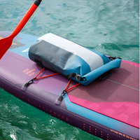 Thumbnail for Jobe 30L Waterproof PVC Roll‑Top Dry Bag – Sky Blue attached to an iSUP