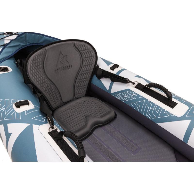 Kokopelli Platte Inflatable Smoke Blue kayak seat