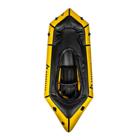 Thumbnail for Kokopelli Rogue R-Deck Packraft w/ TiZip – Yellow