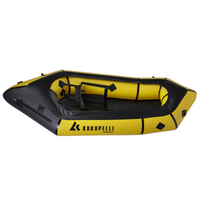 Thumbnail for Kokopelli Rogue R-Deck yellow Packraft w/ TiZip upper view
