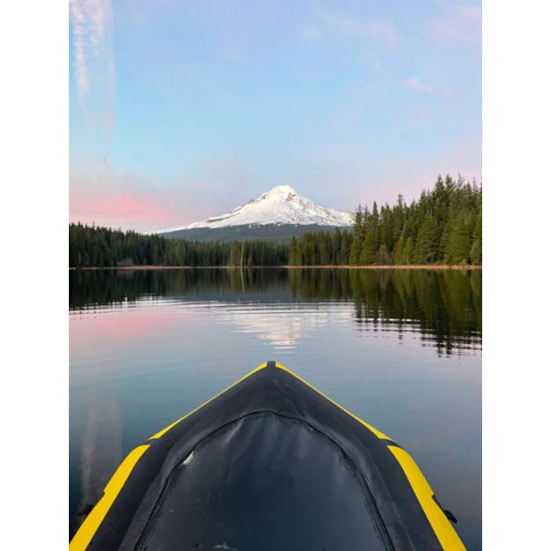 Kokopelli Rogue R-Deck Packraft w/ TiZip – Yellow bow view