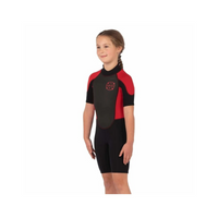 Thumbnail for Level Six Child Shorty Neoprene Wetsuit Red/Black
