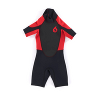 Thumbnail for Level Six Child Shorty Wetsuit Red/Black