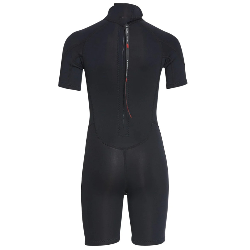 Level Six Youth Shorty Neoprene Wetsuit - Black Back