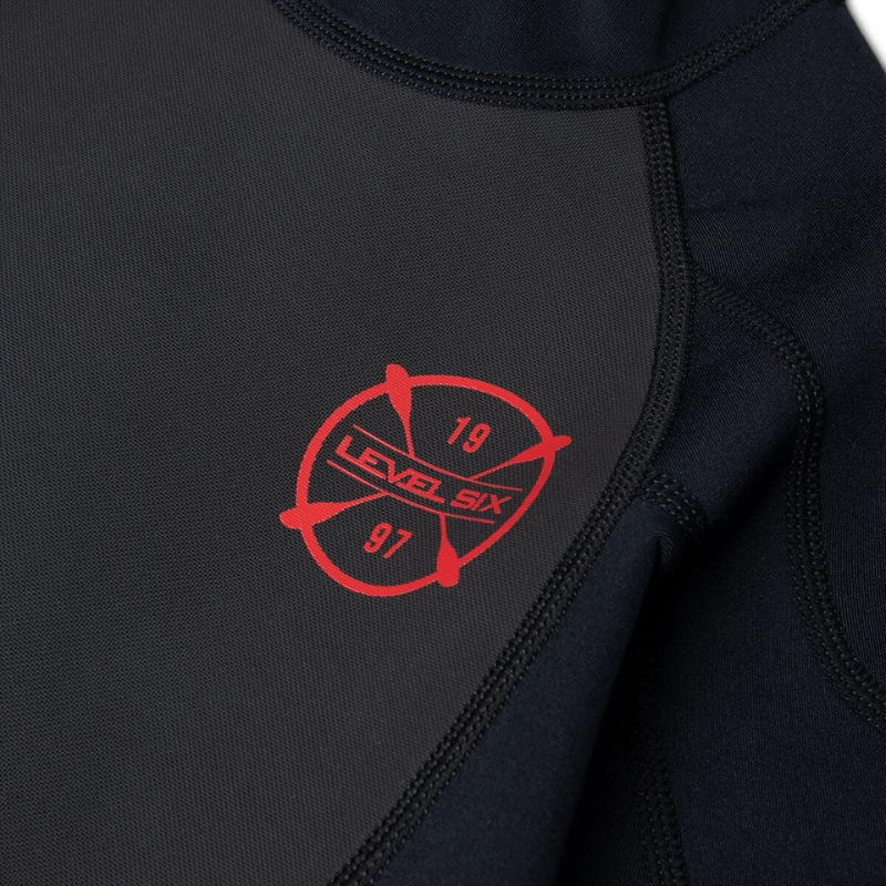 Level Six Youth Shorty Neoprene Wetsuit - Black logo