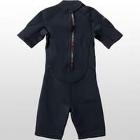 Thumbnail for Level Six Youth Shorty Neoprene Wetsuit Black Back side