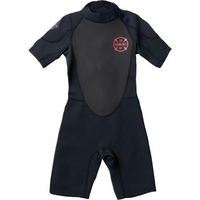 Thumbnail for Level Six Youth Shorty Neoprene Wetsuit  Black Front side