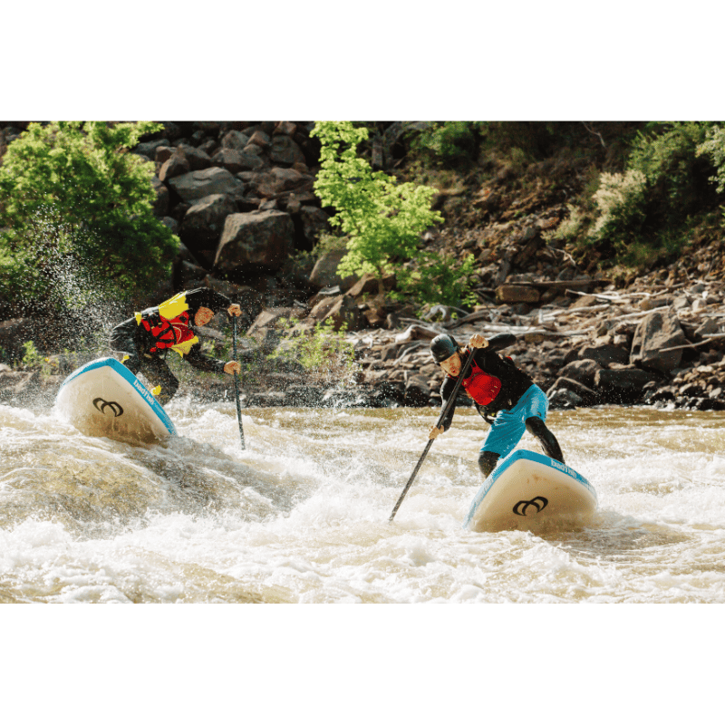 Lifestyle Photo of Badfish Rivershred 9' Inflatable Stand Up Paddle Board Whitewater SUP