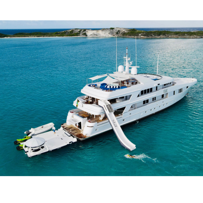 Lifestyle photo of AquaBanas Step Bana 250 Inflatable Dock and Yacht Platform