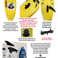 Thumbnail for Liquid Shredder Ray Zor 6' EZ-Slider Soft Top Foam Surfboard with Slick Bottom Features