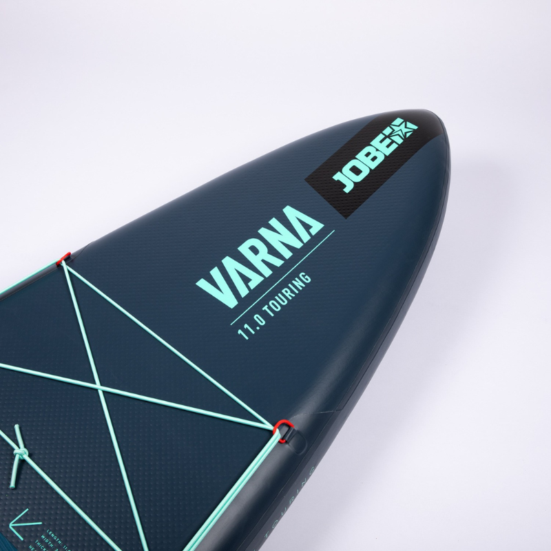 Nose of a Aero Varna 11’ Inflatable Paddle Board iSUP