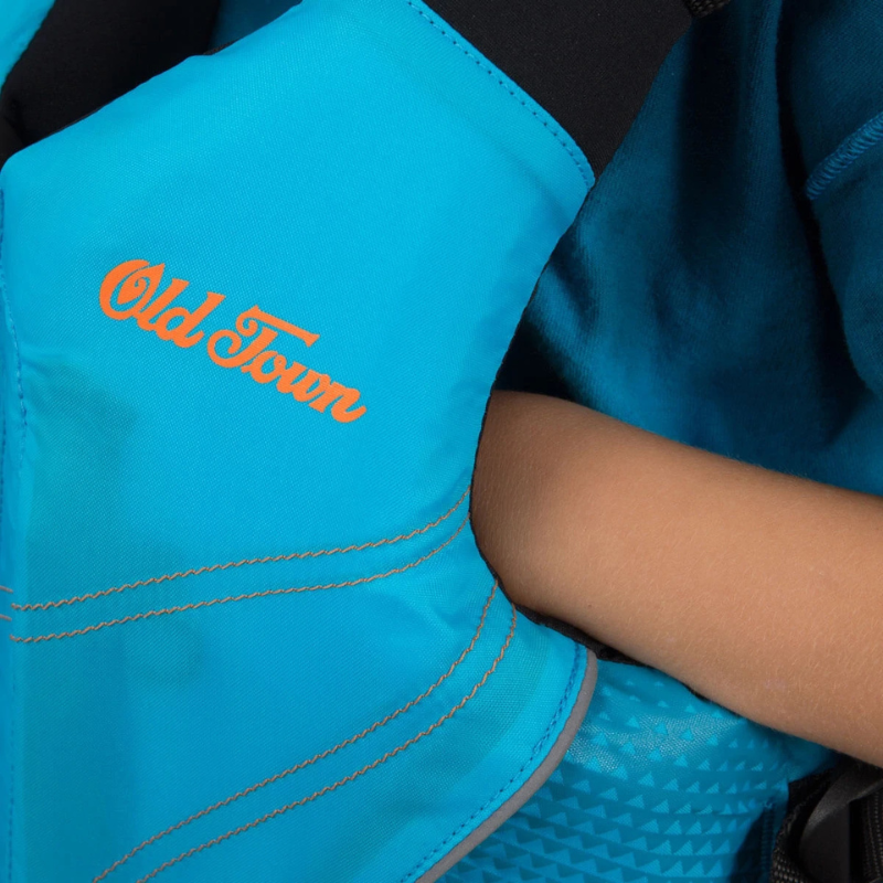 Old Town Inlet Jr Foam Life Jacket for kids - Tan pocket