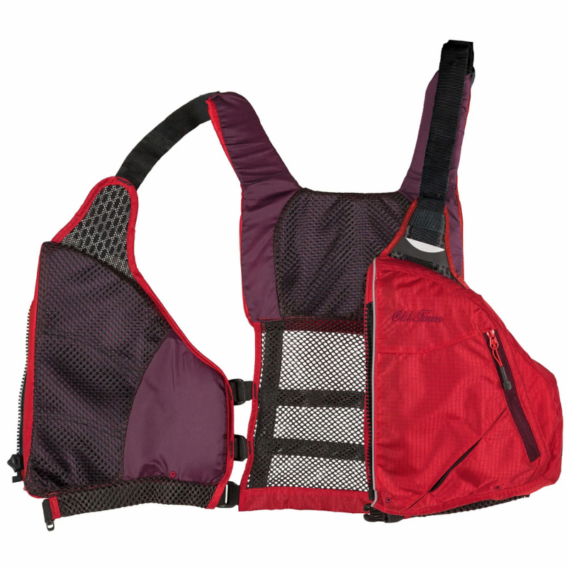 Old Town Solitude II Men's Foam Life Jacket - Red Open PDF