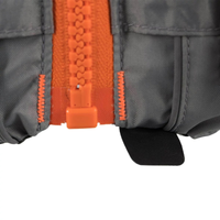 Thumbnail for Old Town Treble Angler Sportsman Foam Life Jacket - Silver zipper lower view